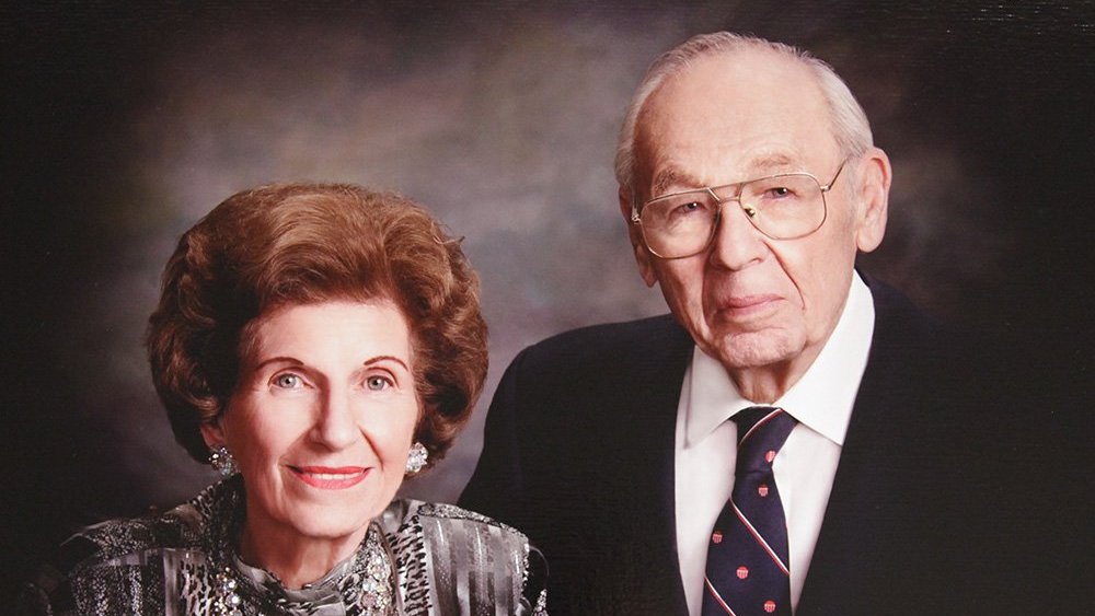 Warren and Katharine Schlinger pictured facing the camera